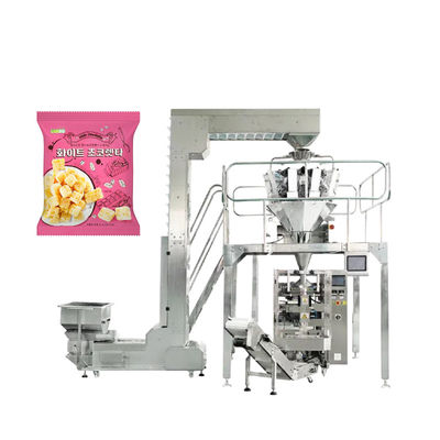 Vertical Multi Head Weigher Dry Fruit Spice Potato Chips Popcorn Pouch Packing Machine