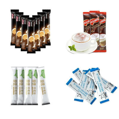 Verpakkingsmachine voor de verpakking van koffiedeeltjes met meerdere rijstroken