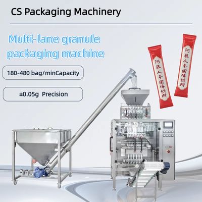 Fully Automatic Multi Lane Packing Machine with PLC Control for High-Speed 30-50bag/min Granule Packaging